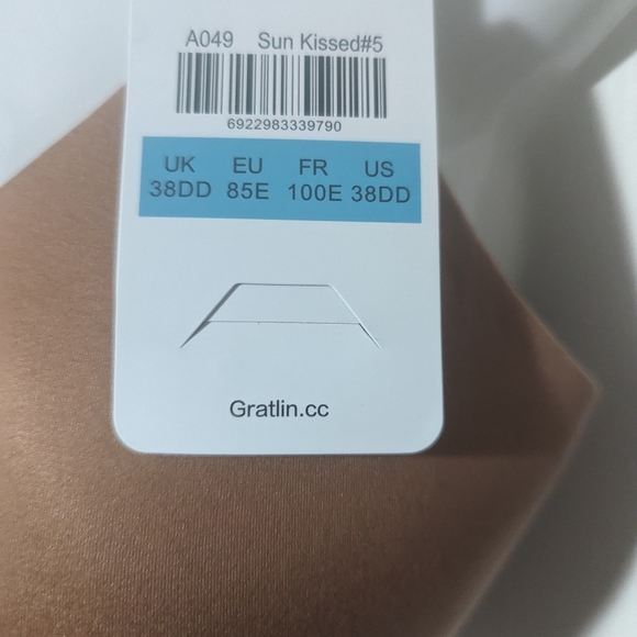 Gratlin Women's Wire Free Lightly Lined 38DD Maternity Nursing Bra Sun Kissed - Picture 4 of 9